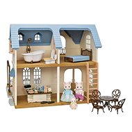 Sylvanian Families Gift Set - House with blue roof, terrace and accessories - Doll House