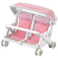 Sylvanian Families Stroller for Twins - Figure Accessories