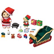 Sylvanian Families Mr. Lion and Christmas Sleigh, Limited Edition - Figure