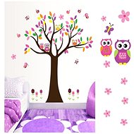 RC Ventures +3D Wall Sticker Animals - Owls - Self-Adhesive Decoration