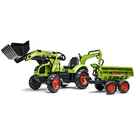 Falk Tractor Claas Arion with excavator and trailer - Pedal Tractor 