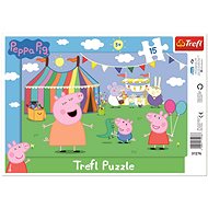 Trefl Peppa Pig Puzzle Board Puzzle In the Theme Park  15 pieces - Jigsaw Puzzle