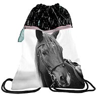 Back bag Horse black and white solid - Shoe Bag