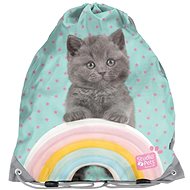 Back bag Cat blue - Drawstring Bag
