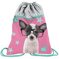 Chihuahua back bag with glasses premium - Drawstring Bag