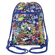 Vert Football cartoon back bag - Drawstring Bag