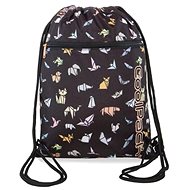 Back bag Vert Origami - Drawstring Bag