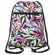Vert Pastel leaves back bag - Drawstring Bag
