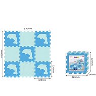 Puzzle with Dolphins, 20 pieces, 32x32cm - Foam Puzzle