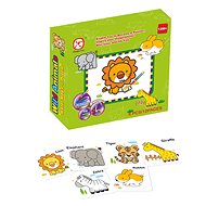 Vybarvovací puzzle zvířata - Omalovánky