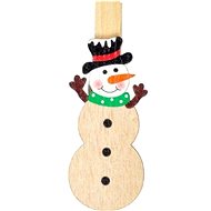 Kolíček sněhulák 4ks 7cm - Vánoční dekorace