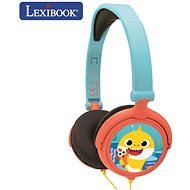 Lexibook Baby Shark Stereo skladacie drôtové slúchadlá s bezpečnou hlasitosťou pre deti - Slúchadlá