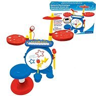 Lexibook Complete Set of Electronic Light-up Drums with Seat - Kids Drum Set