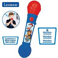 Lexibook Paw Patrol Leuchtmikrofon mit Melodien und Soundeffekten - Kindermikrofon