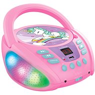 Lexibook Unicorn Portable Bluetooth CD player with lights and USB - Musical Toy