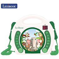 Lexibook Animals Portable CD Player with 2 Microphones for Singing - Musical Toy