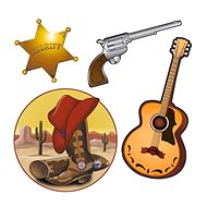 Decoration western 40 cm set of 4 - Decoration