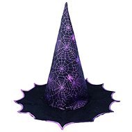 Klobúk čarodejnice – čarodejník – fialový – dospelý – halloween - Doplnok ku kostýmu
