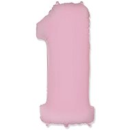 Balloon Foil Numerals Light Pink 102cm - 1 - Balloons