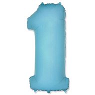 Balloon Foil Numerals Light Blue 102cm - 1 - Balloons