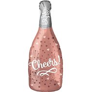 Balloon Foil Champagne Bottle - Champagne - Cheers - Rosegold 60cm - Balloons