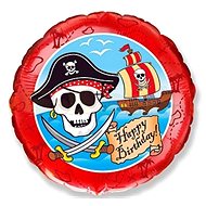 Balloon Foil Pirate - Happy Birthday - 45cm - Balloons
