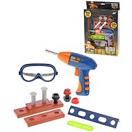 Tool set with drill and glasses 18cm in box - Children's Tools