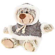 Sitting Teddy Bear 15cm in Sweater 0m+ in Bag - Soft Toy