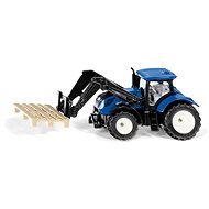 Siku Blister - New Holland Tractor with Pallet Forks and pPallet - Metal Model