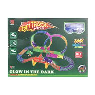 Colorful Track with Battery-powered Car - Slot Car Track