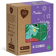 Play For Future Monster Picture Cubes, 6 cubes - Picture Blocks