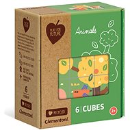 Play For Future Picture Cubes Animals, 6 cubes - Picture Blocks