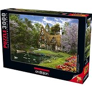 Anatolian Puzzle Spring cottage by the lake 3000 pieces - Jigsaw Puzzle