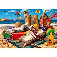 Anatolian Puzzle Cats on the beach 260 pieces - Jigsaw Puzzle