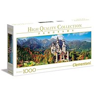 Clementoni Panoramic Puzzle Neuschwanstein 1000 pieces - Jigsaw Puzzle
