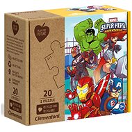 Play For Future Puzzle Marvel Super Hero Adventures 2x20 pieces - Jigsaw Puzzle