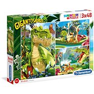 Clementoni Puzzle Gigantosaurus 3x48 pieces - Jigsaw Puzzle
