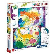 Clementoni Puzzle Funny Dinosaurs 2x20 pieces - Jigsaw Puzzle