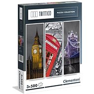 Clementoni Vertical Puzzle London 3x500 pieces - Jigsaw Puzzle