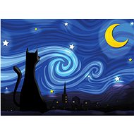 Cobble Hill Puzzle Cat Starry Night 500 pieces - Jigsaw Puzzle
