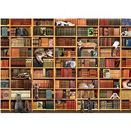 Cobble Hill Puzzle Cat Library 1000 pieces - Jigsaw Puzzle