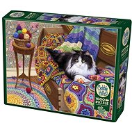Cobble Hill Puzzle Comfortable Cat 1000 pieces - Jigsaw Puzzle