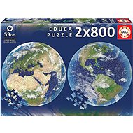 Educa Round Puzzle Planet Earth 2x800 pieces - Jigsaw Puzzle