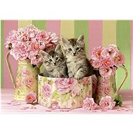 Educa Puzzle Kittens in Roses 500 pieces - Jigsaw Puzzle
