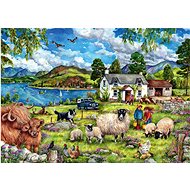 Falcon Puzzle Mountain Farm 500 pieces - Jigsaw Puzzle