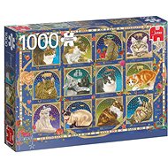 Jumbo Puzzle Cat Horoscope 1000 pieces - Jigsaw Puzzle