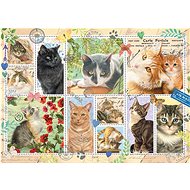 Jumbo Puzzle Cat Stamps 1000 pieces - Jigsaw Puzzle