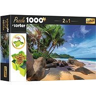 Trefl Puzzle with sorter 2in1 Exotic beach 1000 pieces - Jigsaw Puzzle