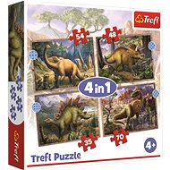 Trefl Puzzle Interesting Dinosaurs 4in1 (35,48,54,70 pieces) - Jigsaw Puzzle
