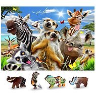 Wooden City Wooden Puzzle Welcome to Africa 2-in-1, 75 pieces Eco - Puzzle